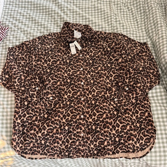 aerie off duty flannel pajama shirt - Picture 1 of 2